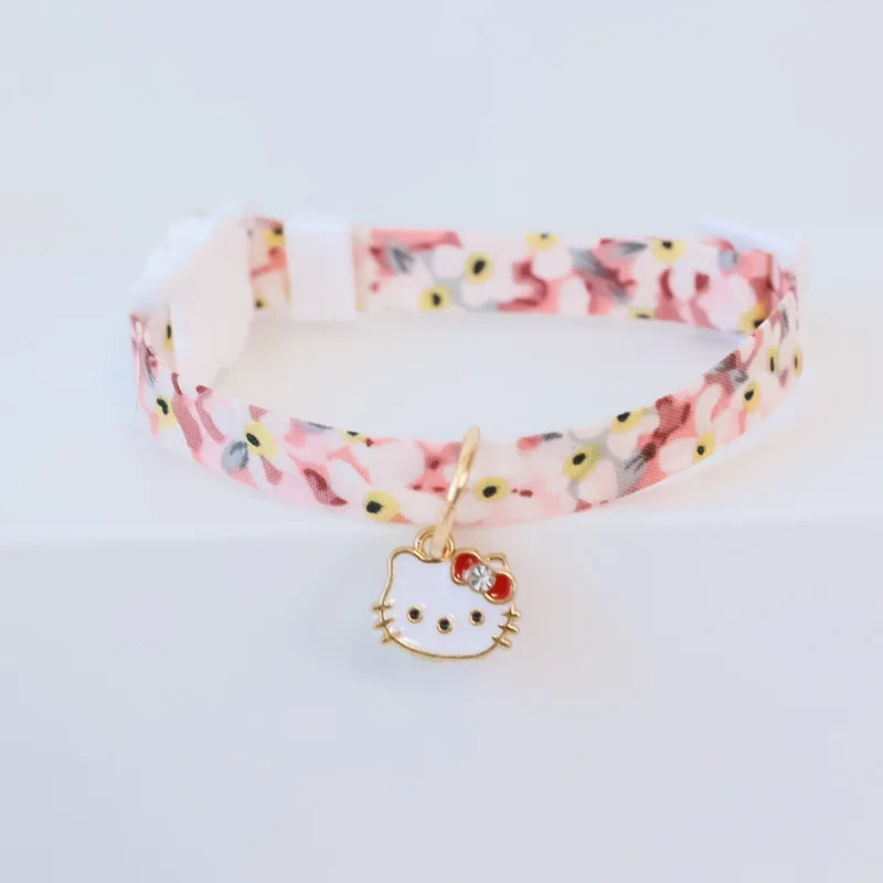 Cute Daisy Pet Collar for Summer, Cat Dog Necklace with Breakaway Safety Buckle, Breathable & No Choke Summer Daisy Flower by PawHaven