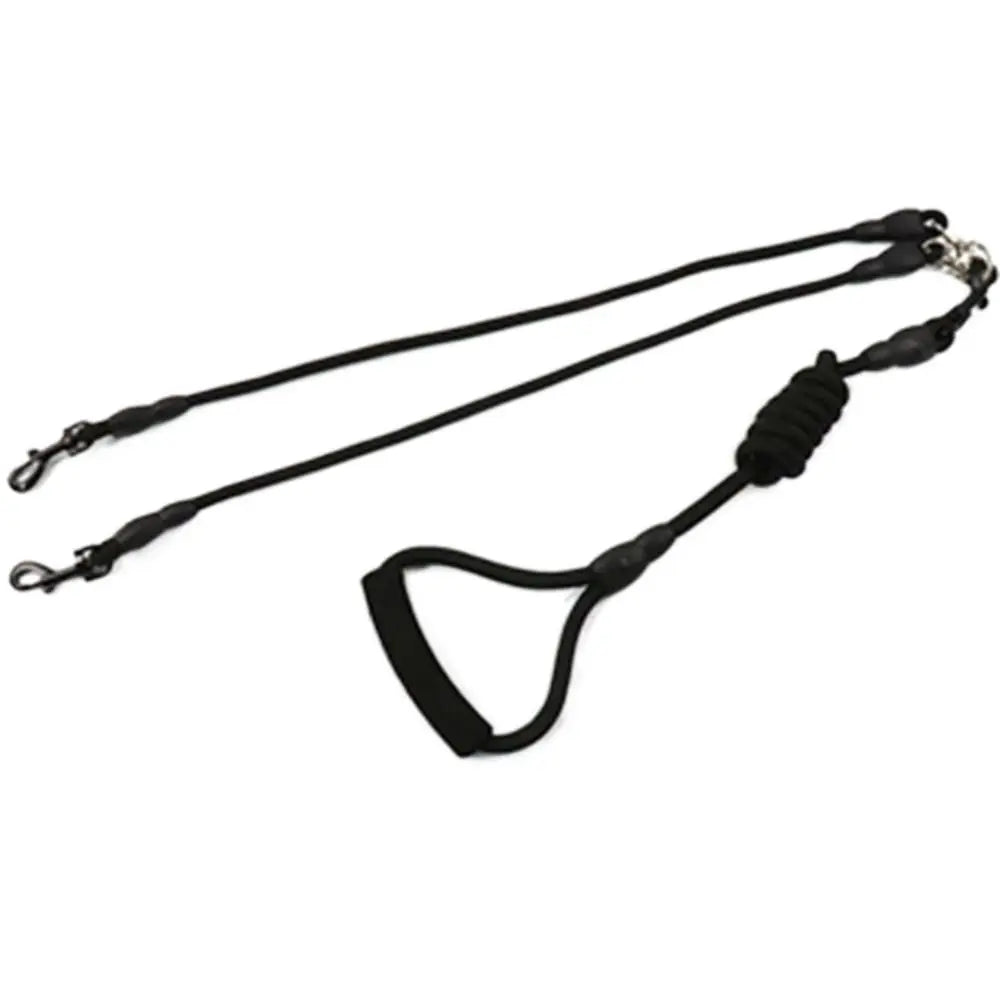 Pet Leash Nylon Double Dual Two Heads Dogs Rope 2 Way Coupler Walk Dogs Collars Harness Leads Dog Leashes by PawHaven