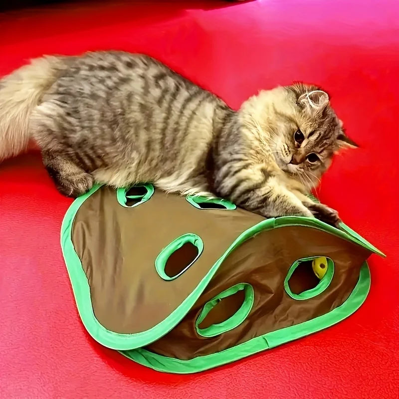 1pc Cat brain-training toy - Mouse hiding passage interactive toy by PawHaven