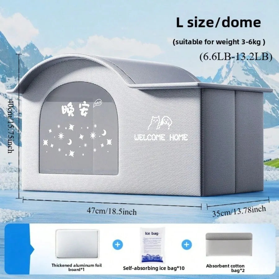 Cat Air Conditioning House Summer Cat Cooling Tool Nest Dog Ice House Dog Four Seasons Cat Pet Ice House by PawHaven