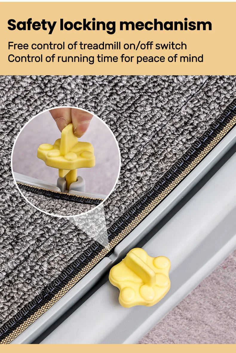 Cat Running Exercise Wheel Treadmill, Ultra-Quiet Safety Cat Training Toy with and Locking Mechanism,Removable Carpeted Runway by PawHaven
