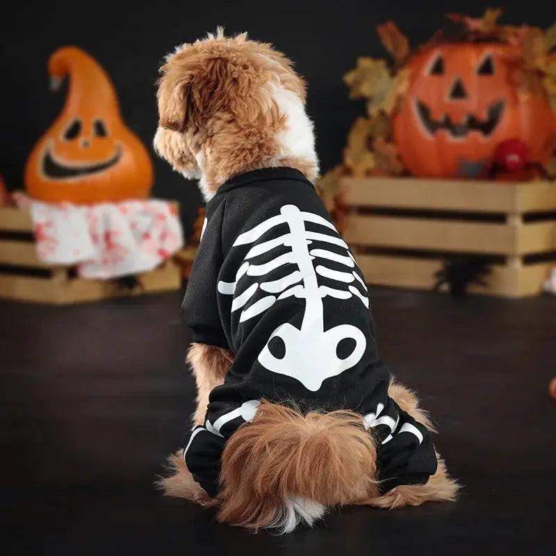 Halloween Dog Dress Pet Costume with Wings Cute Party Outfit Festival Clothing for Dogs by PawHaven