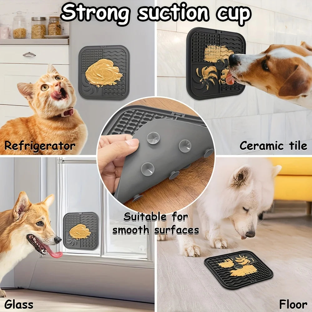 Premium Silicone Slow Feeder Mat for Dogs and Cats by PawHaven