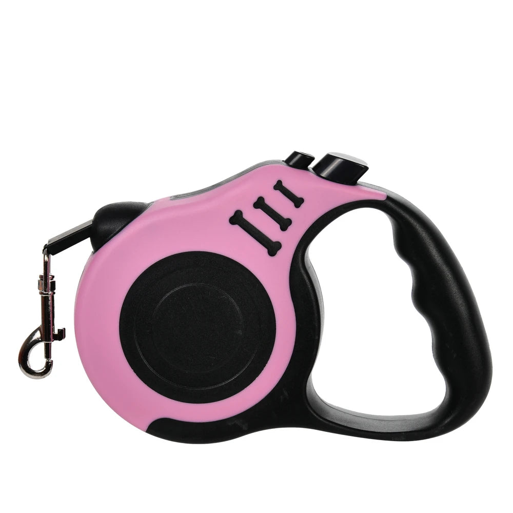 UK Premium Retractable Dog Leash 3m 5m Nylon Quick Release by PawHaven