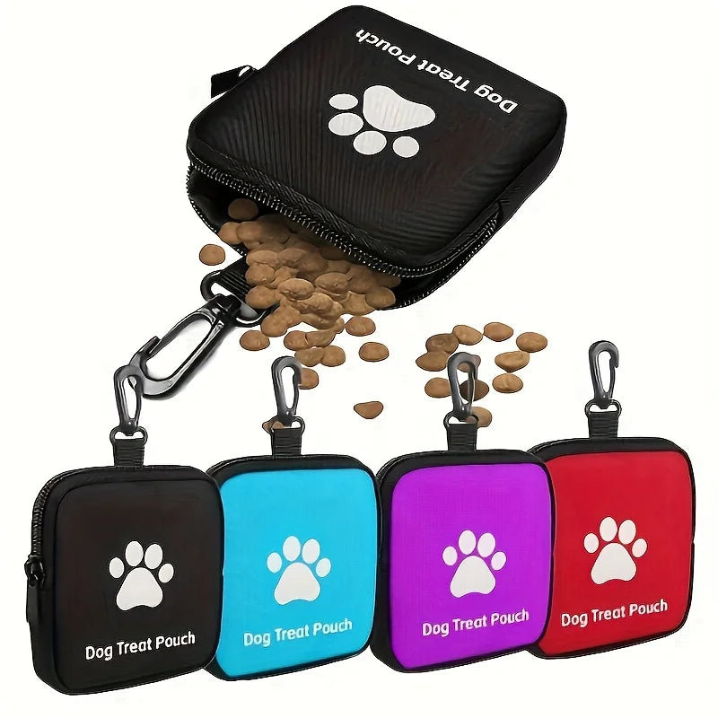 Premium Zippered Dog Treat Bag Portable Spill Proof by PawHaven