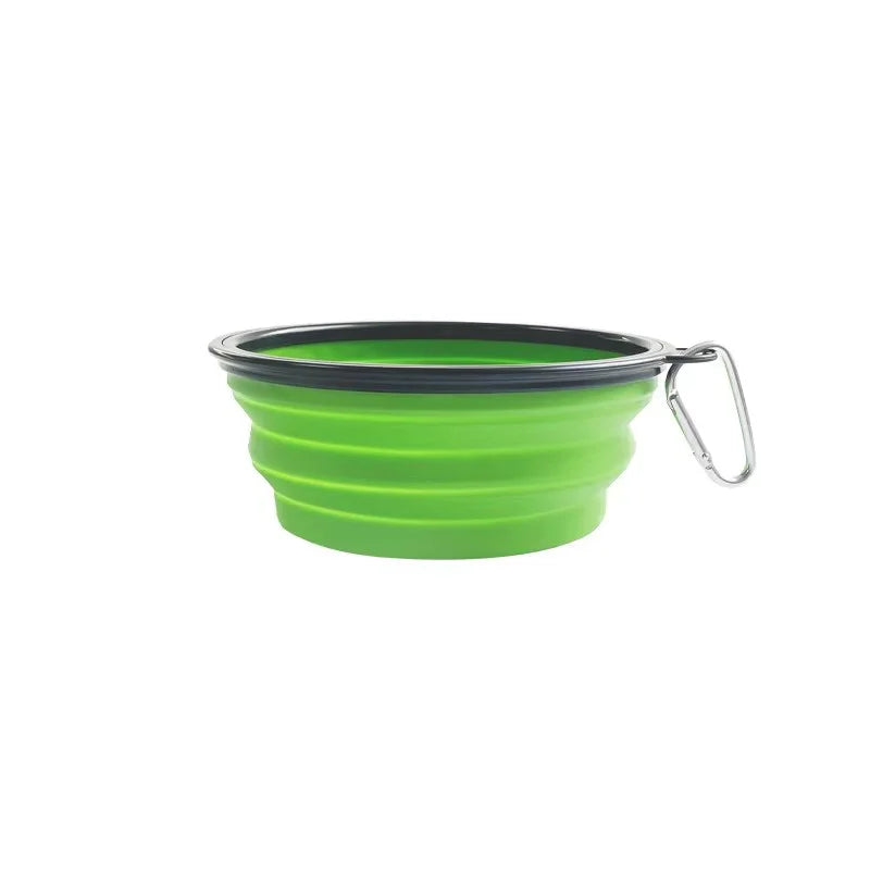 Portable Collapsible Silicone Dog Bowl Pet Food Water Feeding Dish Outdoor Camping Hiking Travel Bowl For Cats Puppies Equipped by PawHaven