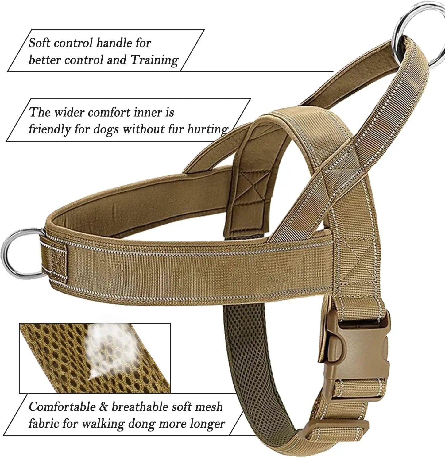 Elite No Pull Nylon Dog Harness Large Breed by PawHaven
