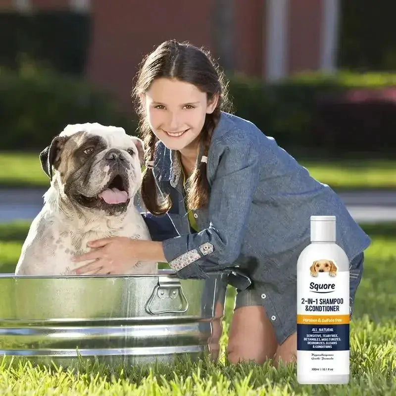 Puppy Shampoo And Conditioner 2 In 1 Natural Moisturizing Shampoo Moisturizing Dog Shampoo For Sensitive Skin PH Balanced by PawHaven