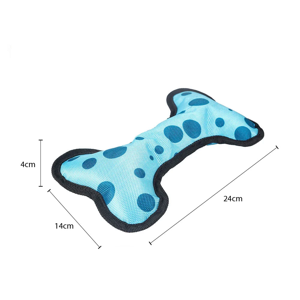 Dog Bone Plush Toy, Soft Chew and Cuddle Toy for Small and Medium Dogs, Indoor Play and Training by PawHaven
