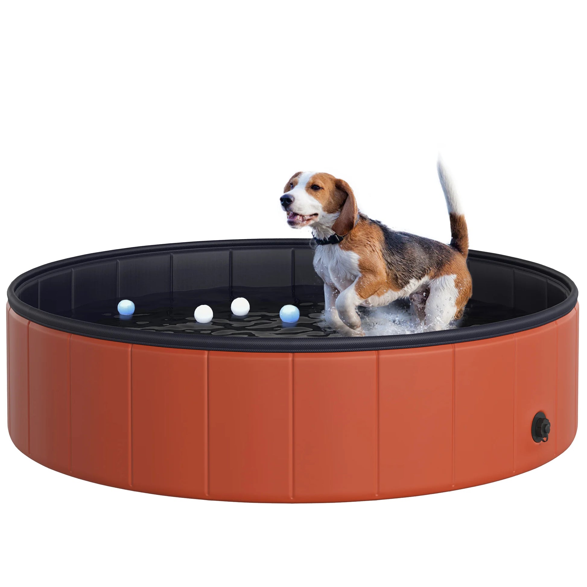 PawHut Foldable Pet Paddling Pool Non Slip Indoor Outdoor by PawHaven
