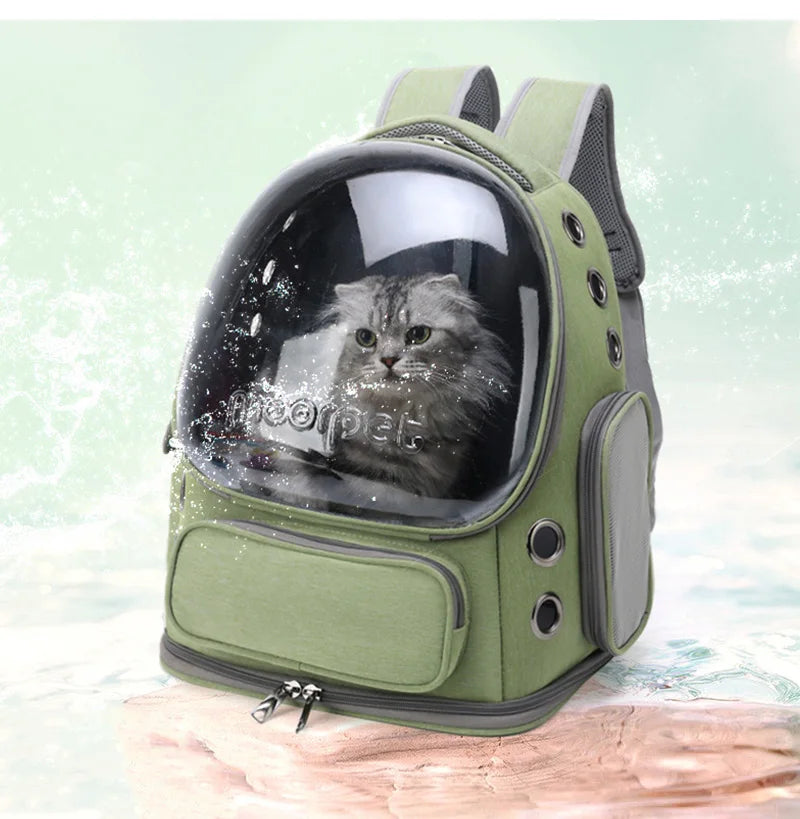 Transparent Pet Cat Carrier Bag Outdoor Travel Backpack for Cats Small Dogs Breathable Cat Carrying Bag Pet Supplies by PawHaven