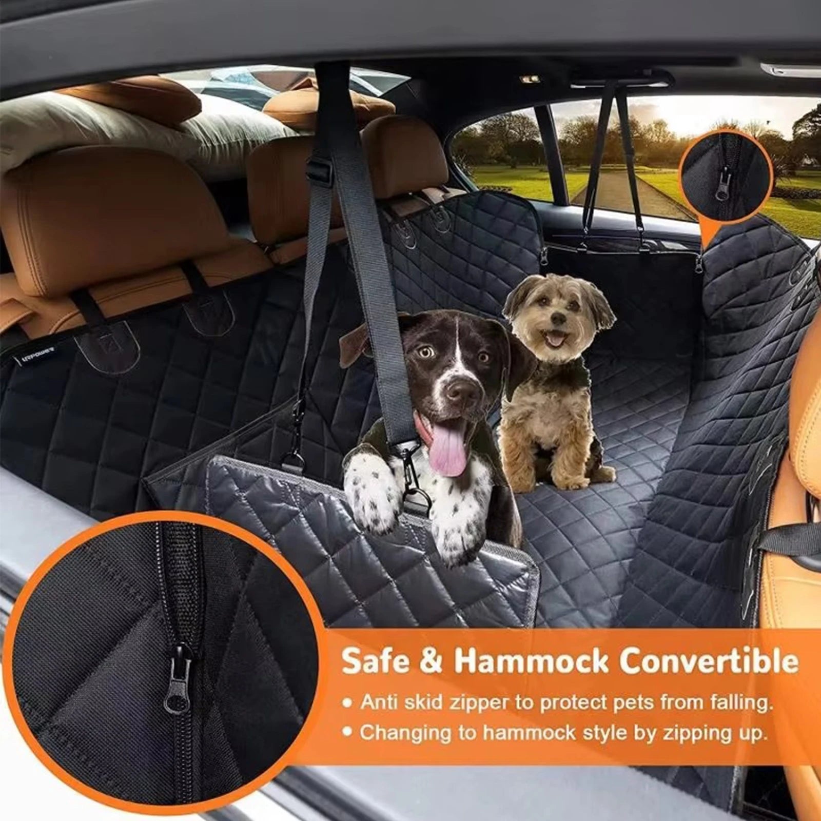 Dog Car Seat Cover Scratch-Proof Waterproof Seat Cover Dog Seat Cover for Dogs Pet Car Seat Protector by PawHaven