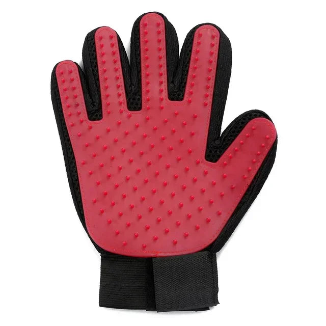 Silicone Pet Grooming Gloves For Cats And Dogs Hair Removal by PawHaven