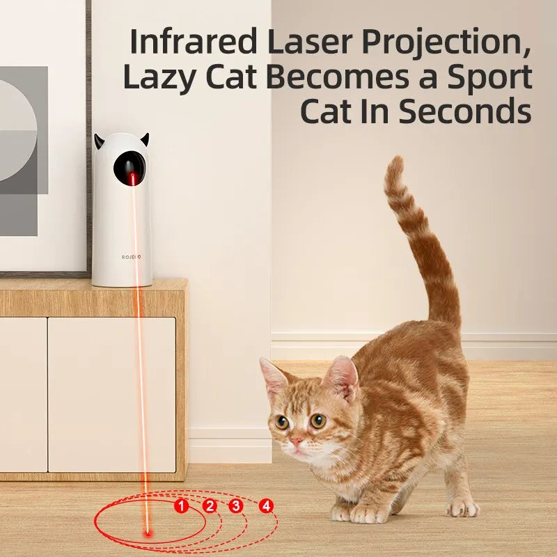 ROJECO Premium Interactive Laser Cat Toy For Indoor Fun by PawHaven
