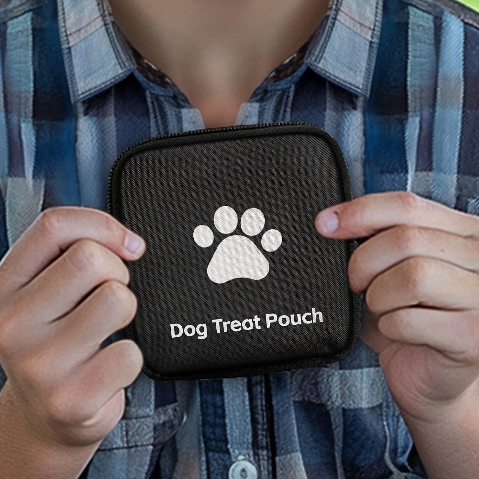 Premium Zippered Dog Treat Bag Portable Spill Proof by PawHaven