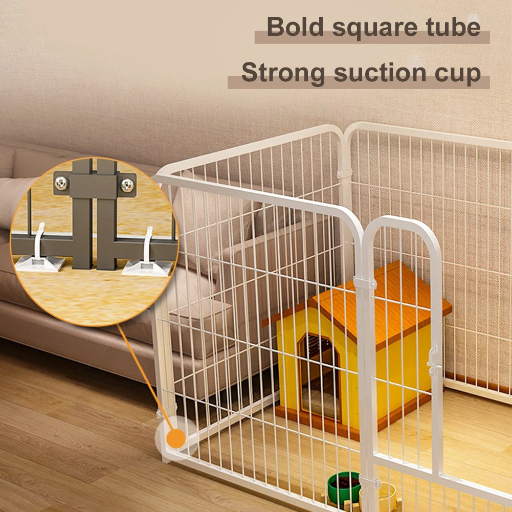 Premium Six Panel Foldable Dog Playpen Heavy Duty by PawHaven
