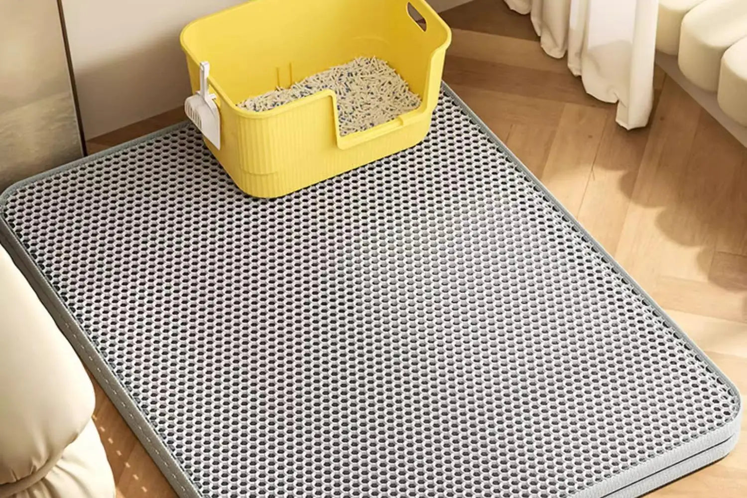 Premium Extra Large Cat Litter Mat Waterproof Non Slip by PawHaven