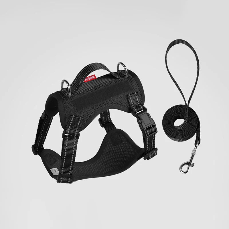 Premium Reflective Vest Harness And Leash Set by PawHaven