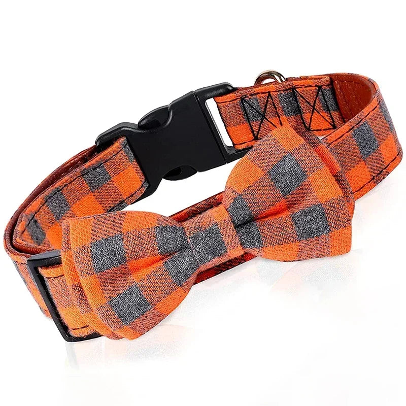 Premium Adjustable Plaid Bow Tie For Dogs And Cats by PawHaven