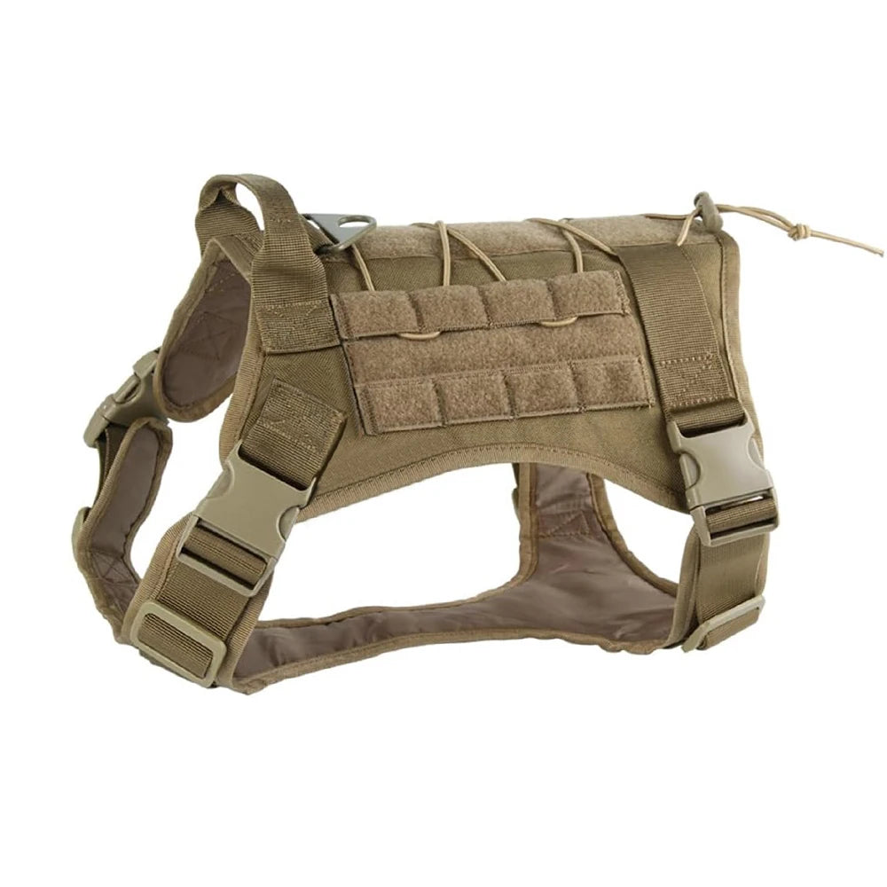 Tactical Dog Harness for Large Pet Harness No-Pull Service Vest Adjustable Military Dog Vest for Training Hunting Walking by PawHaven