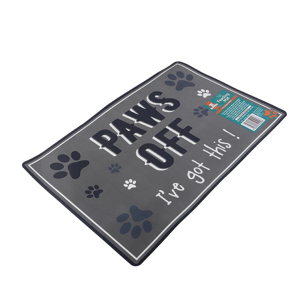 Premium Non Slip Waterproof Pet Feeding Mat Easy Clean by PawHaven