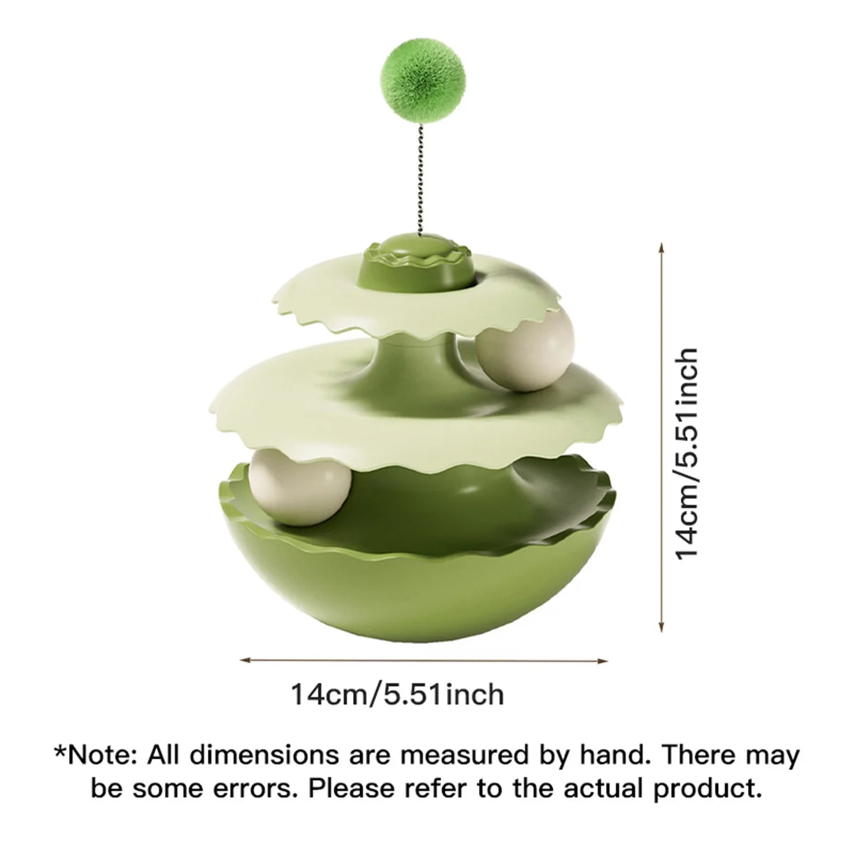 New cat wobbler spinning toy for entertainment, self-amusing interactive cat teaser, kitten puzzle ball pet supplies by PawHaven
