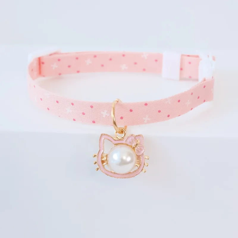 Cute Daisy Pet Collar for Summer, Cat Dog Necklace with Breakaway Safety Buckle, Breathable & No Choke Summer Daisy Flower by PawHaven