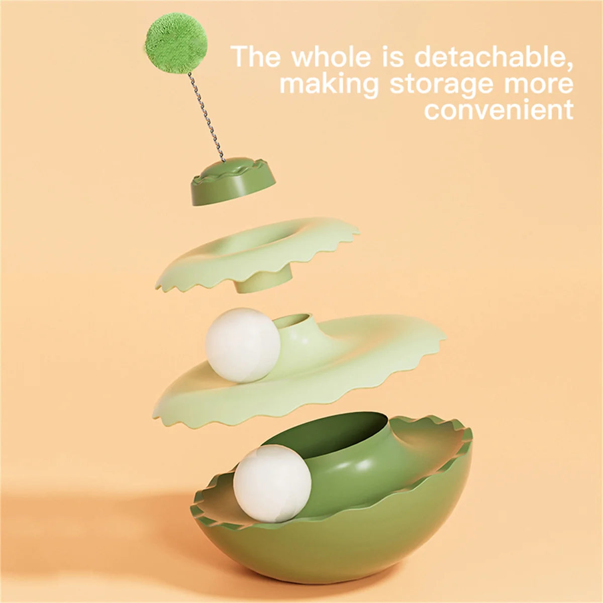 New cat wobbler spinning toy for entertainment, self-amusing interactive cat teaser, kitten puzzle ball pet supplies by PawHaven