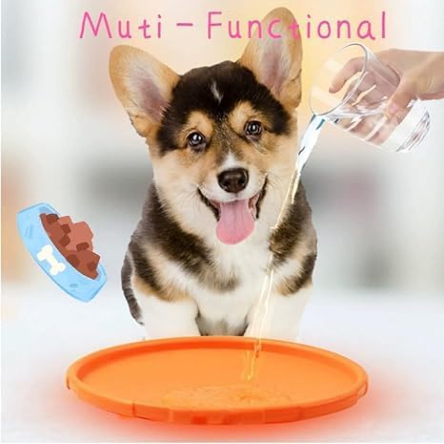 Durable, Lightweight and Aerodynamic Floatable Dog Flying Disc - Interactive Pet Training Toy for Active Dogs by PawHaven