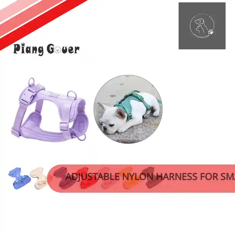 Adjustable Nylon Harness For Small Medium Dogs by@Outfy