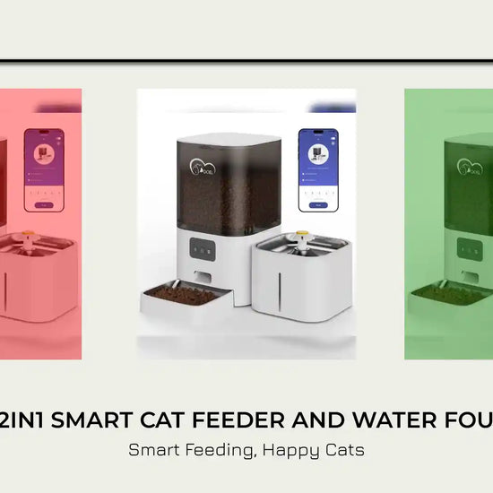 DOEL 2in1 Smart Cat Feeder and Water Fountain by@Outfy