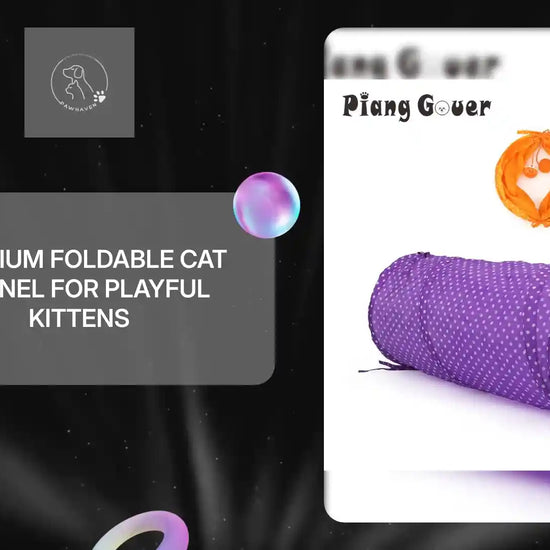 Premium Foldable Cat Tunnel For Playful Kittens by@Outfy