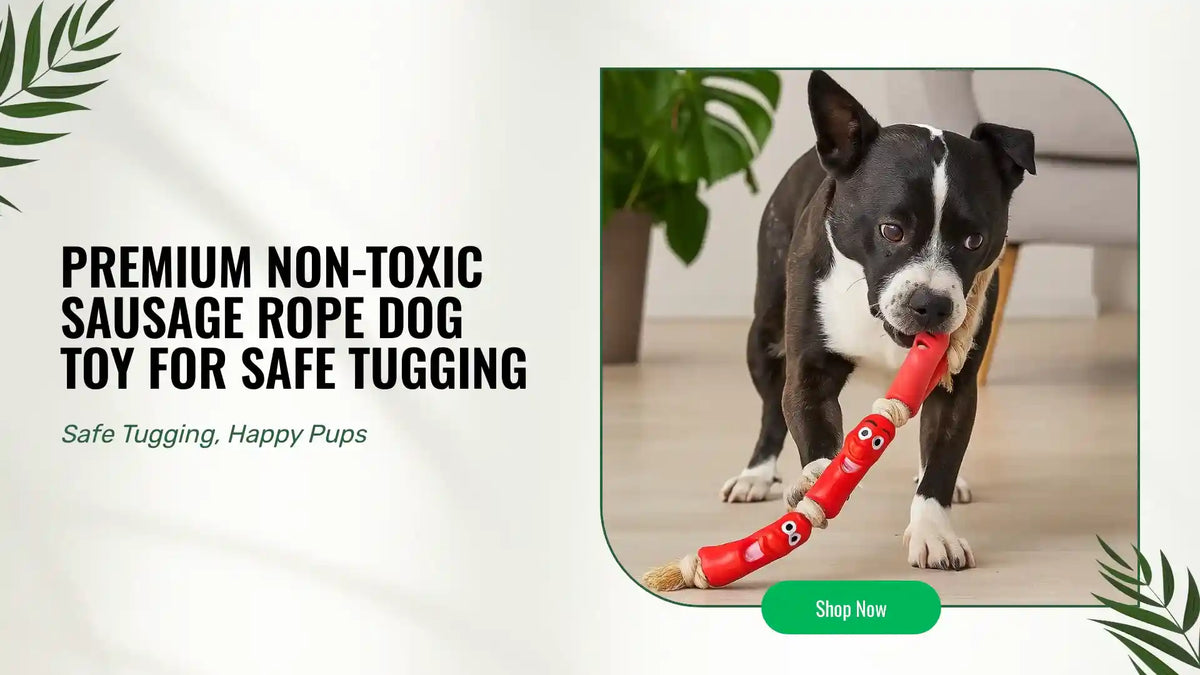 Premium Non-Toxic Sausage Rope Dog Toy For Safe Tugging by@Outfy