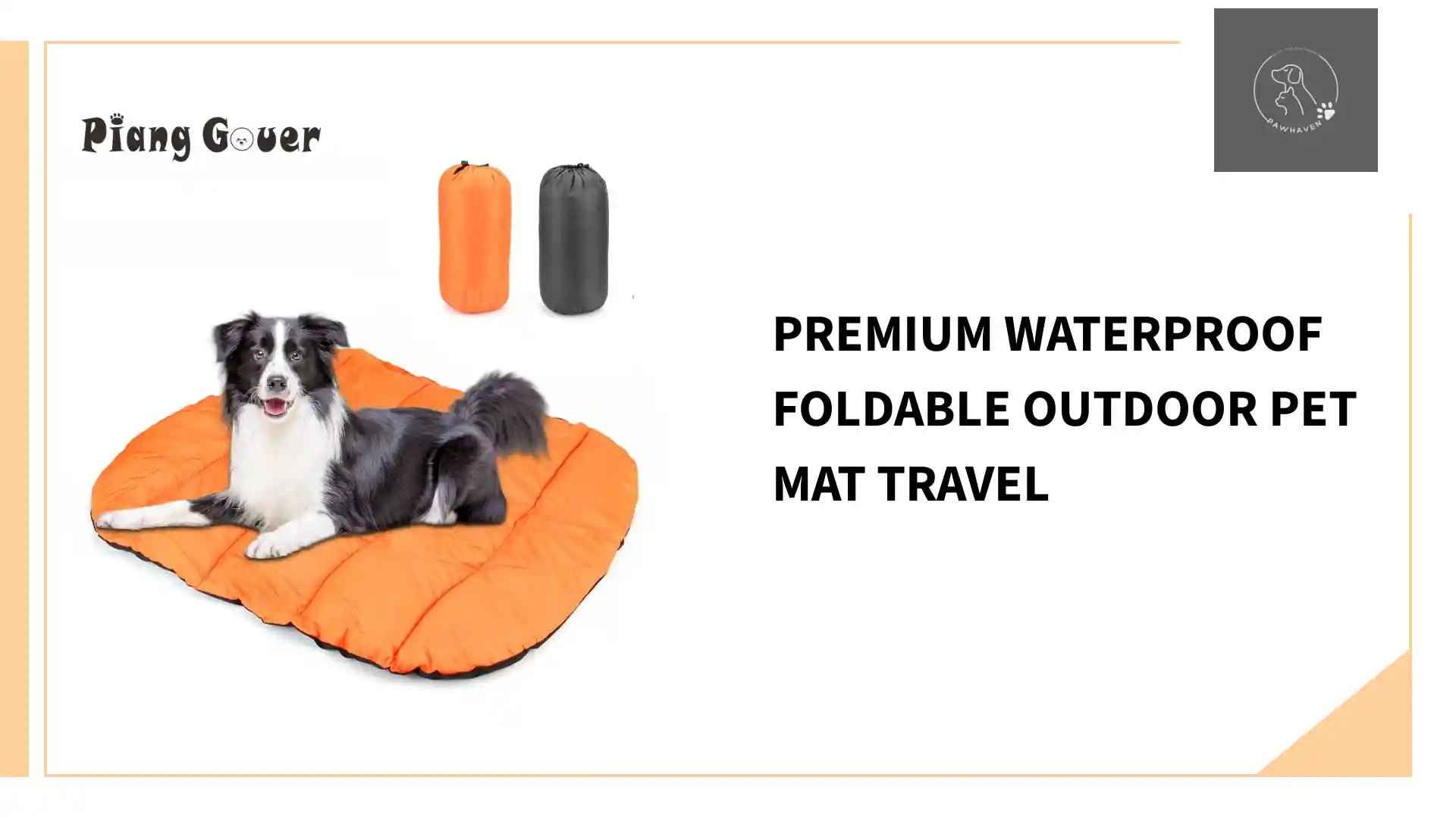 Premium Waterproof Foldable Outdoor Pet Mat Travel by@Outfy