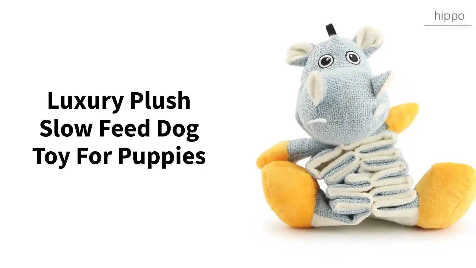 Luxury Plush Slow Feed Dog Toy For Puppies by@Outfy