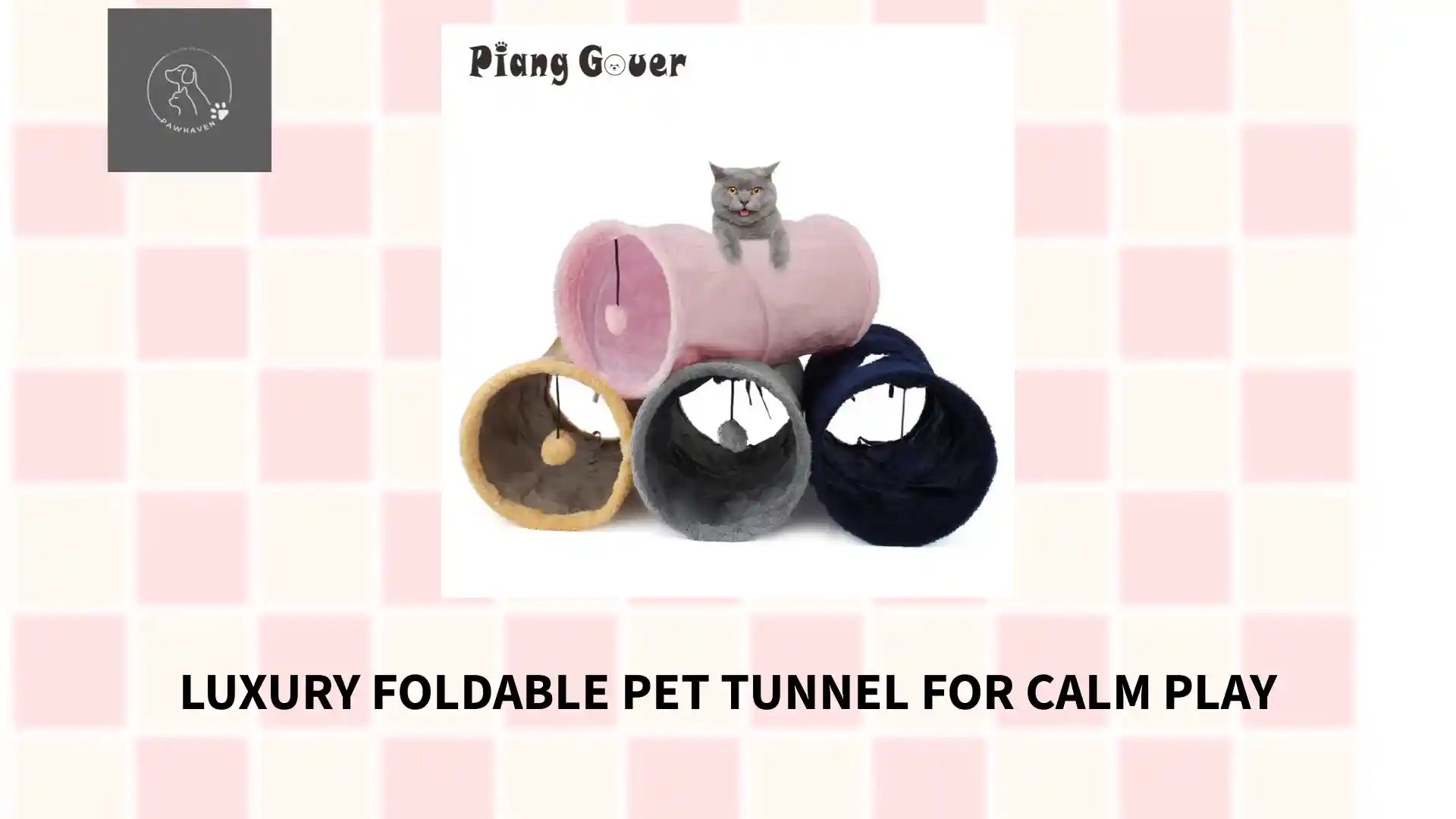 Luxury Foldable Pet Tunnel For Calm Play by@Outfy