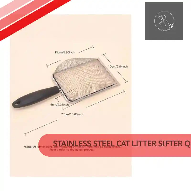 Stainless Steel Cat Litter Sifter Quick Waste Separation by@Outfy