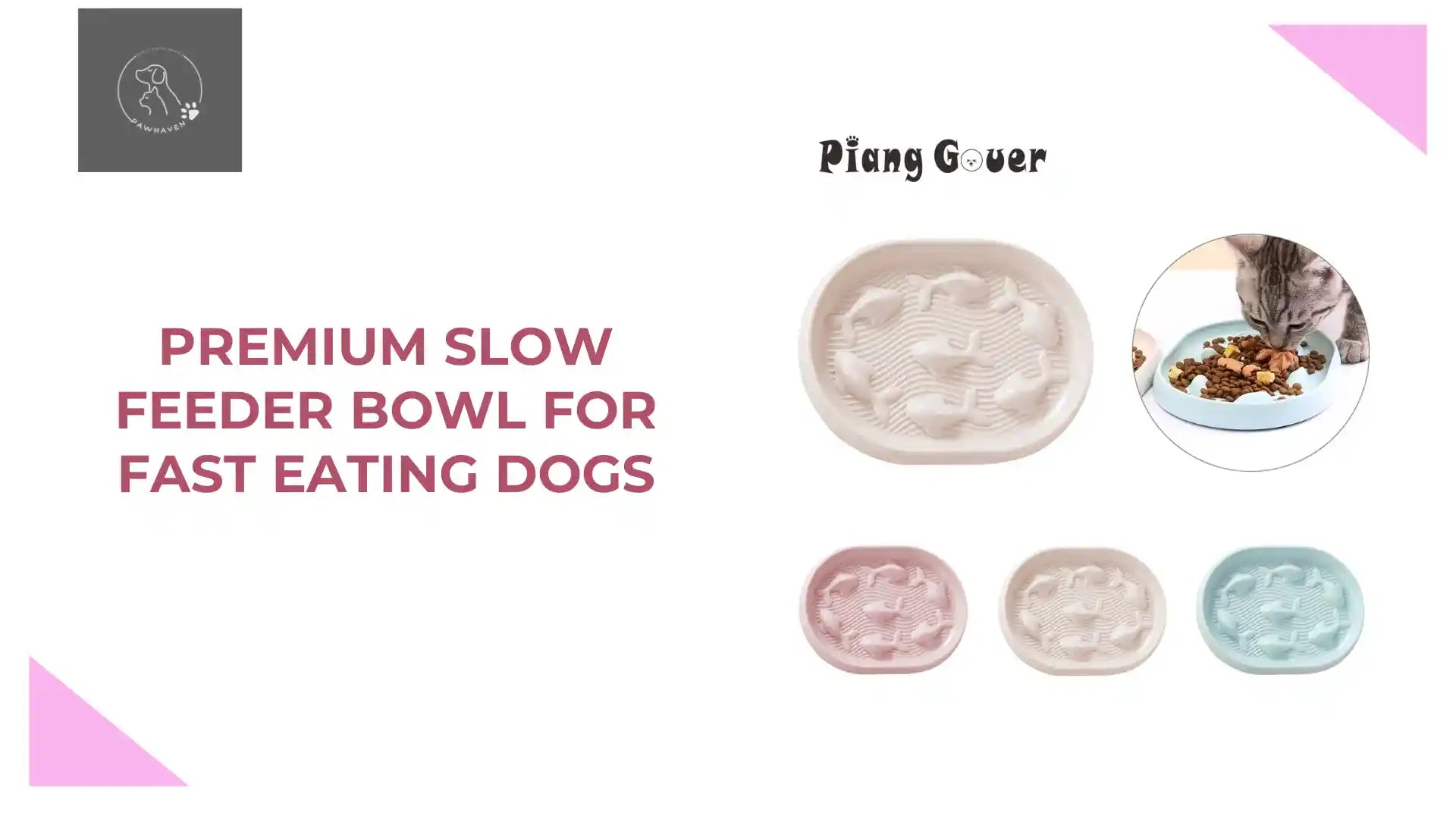 Premium Slow Feeder Bowl For Fast Eating Dogs by@Outfy
