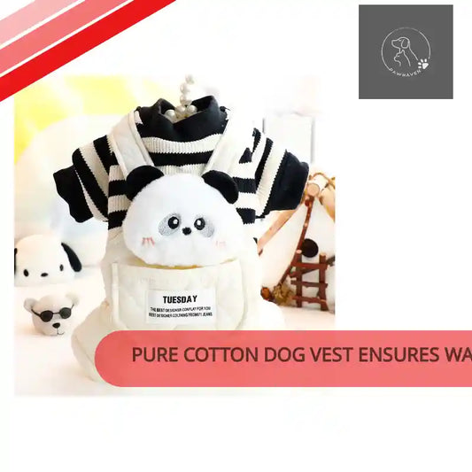 Pure Cotton Dog Vest Ensures Warmth Without Bulk by@Outfy