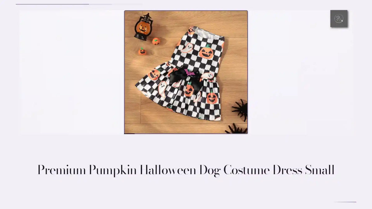 Premium Pumpkin Halloween Dog Costume Dress Small by@Outfy
