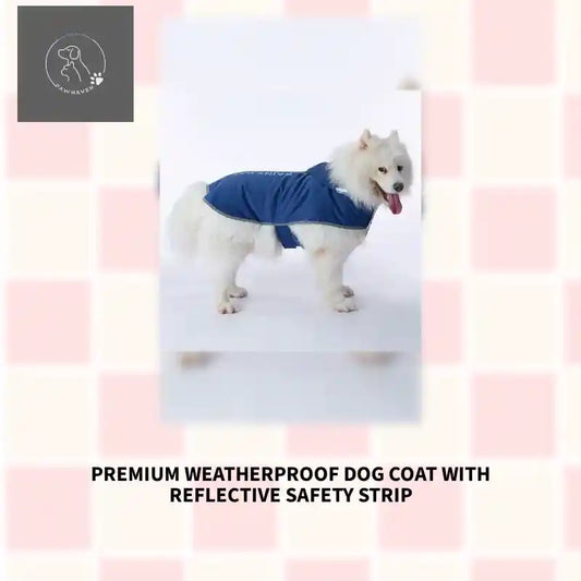Premium Weatherproof Dog Coat With Reflective Safety Strip by@Outfy