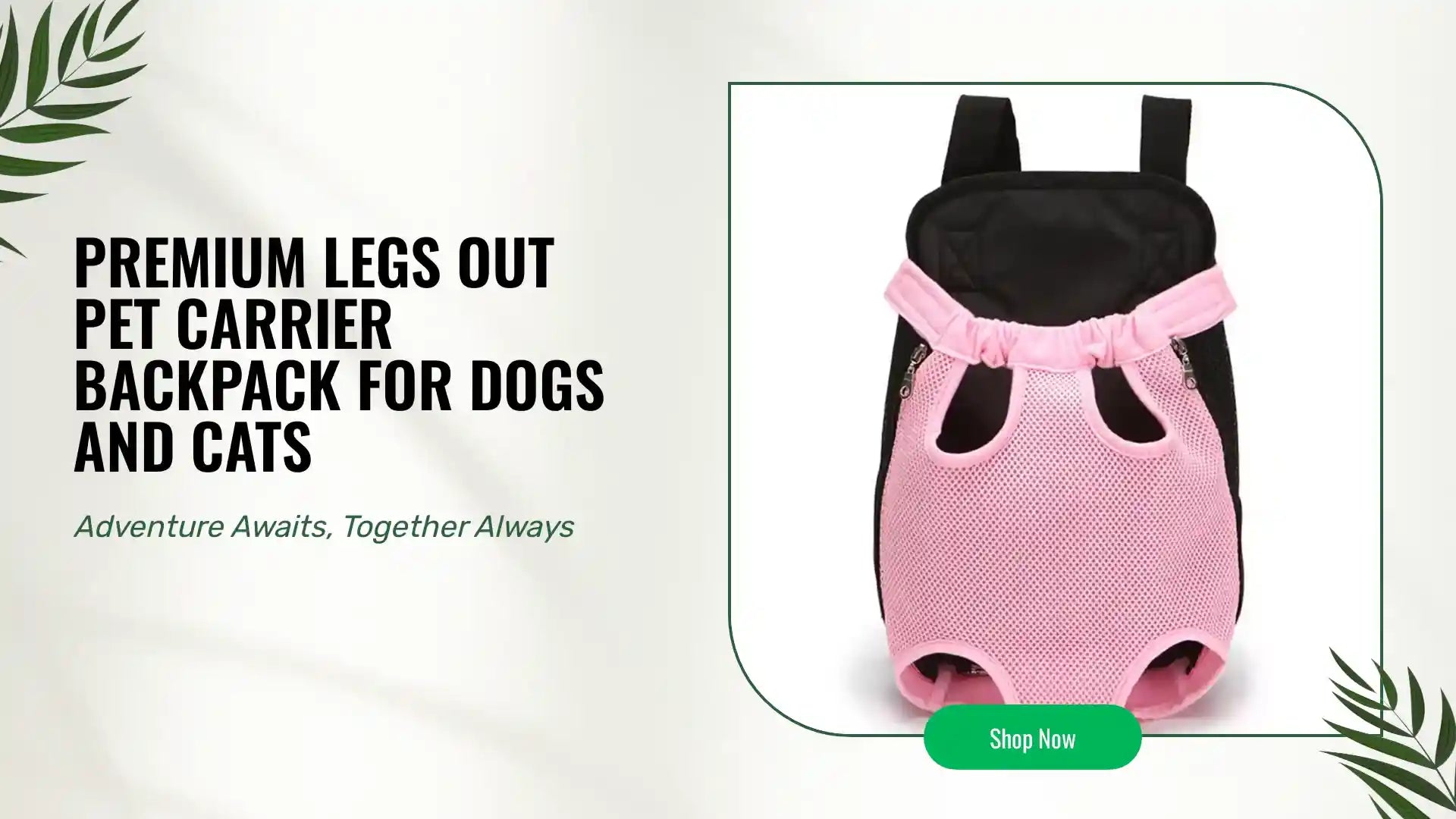 Premium Legs Out Pet Carrier Backpack For Dogs And Cats by@Outfy