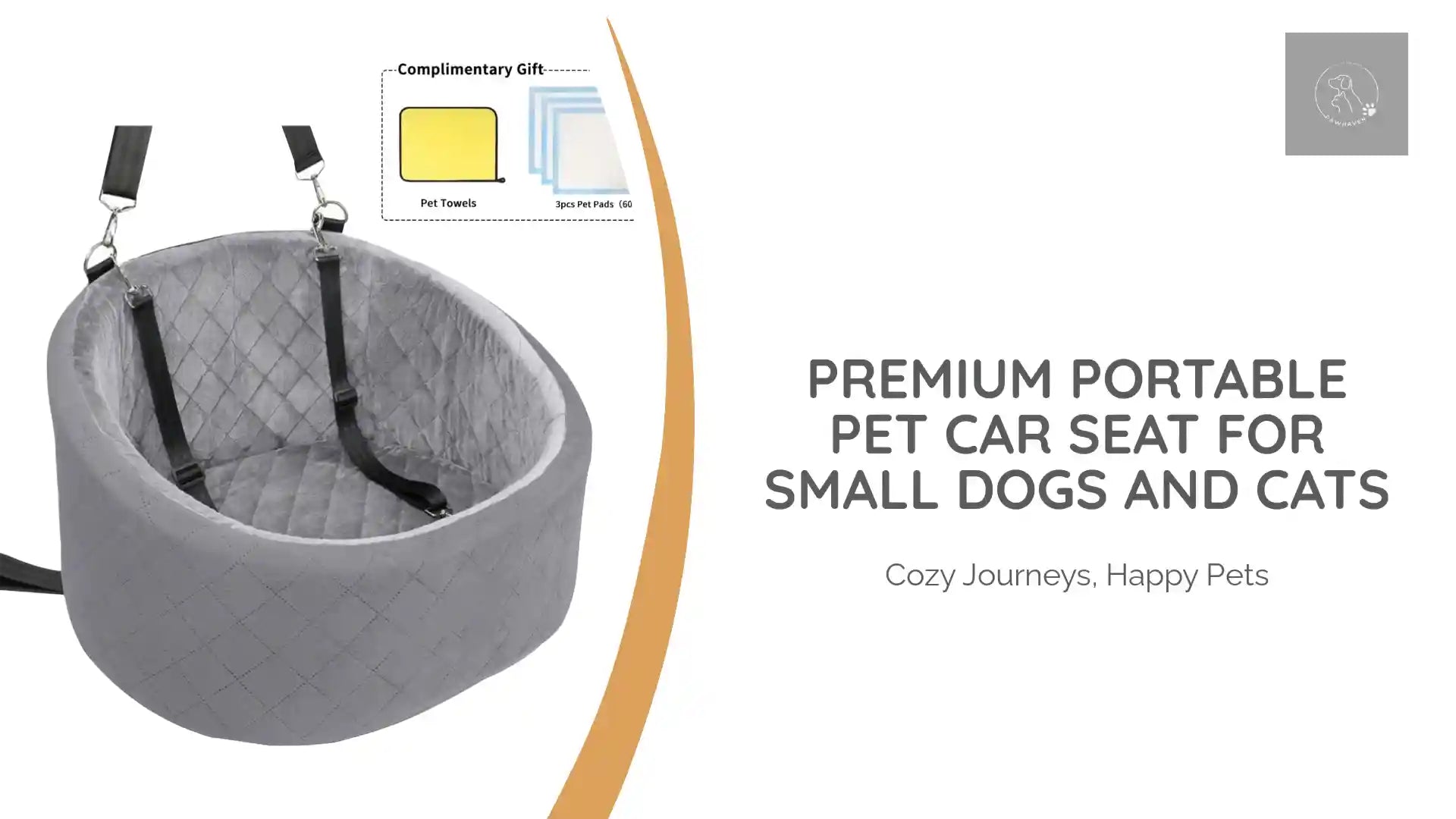 Premium Portable Pet Car Seat For Small Dogs And Cats by@Outfy