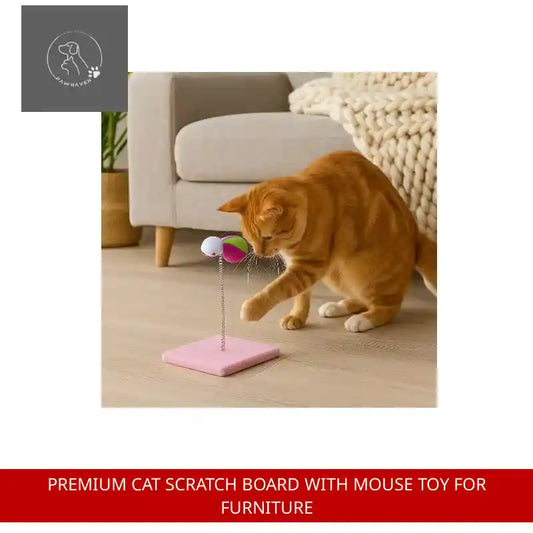 Premium Cat Scratch Board With Mouse Toy For Furniture by@Outfy