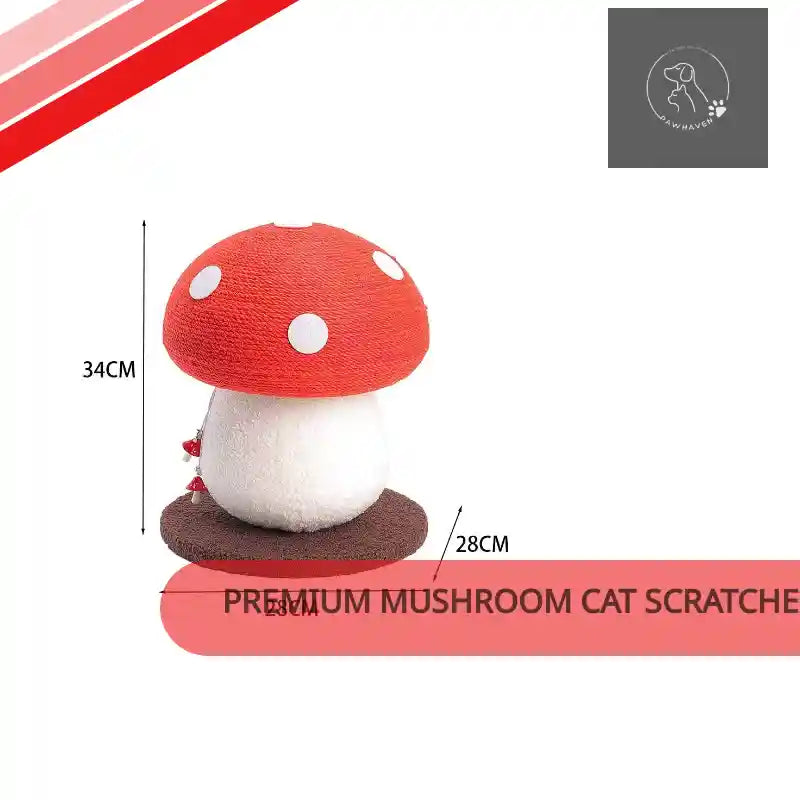 Premium Mushroom Cat Scratcher Tree With Durable Sisal by@Outfy