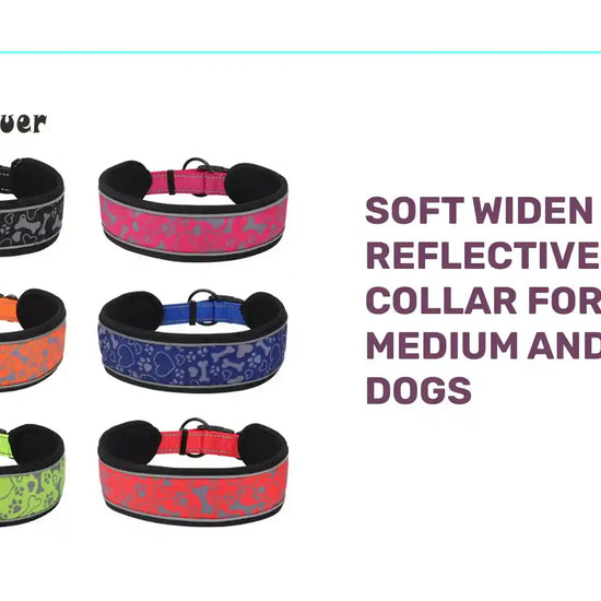 Soft Widen Reflective Collar For Medium And Large Dogs by@Outfy