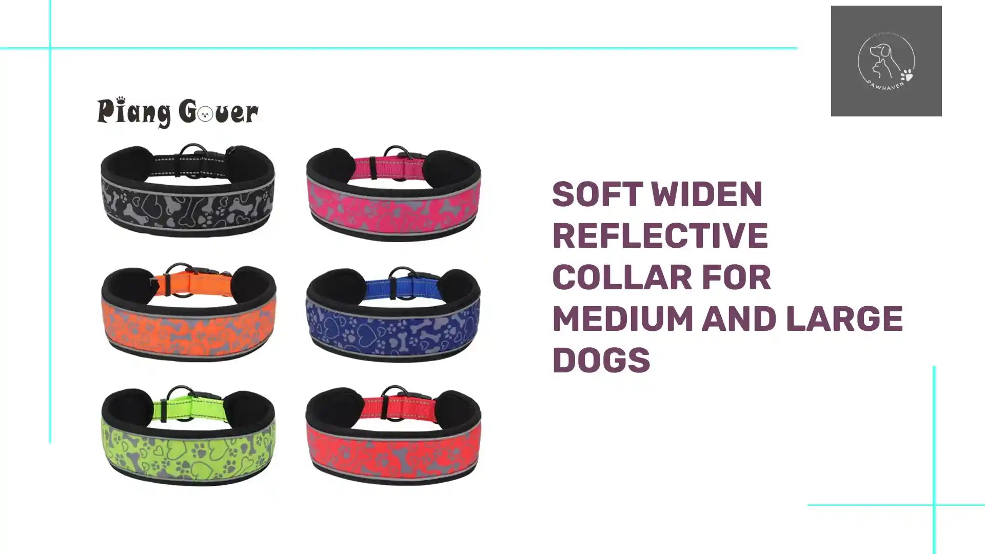 Soft Widen Reflective Collar For Medium And Large Dogs by@Outfy