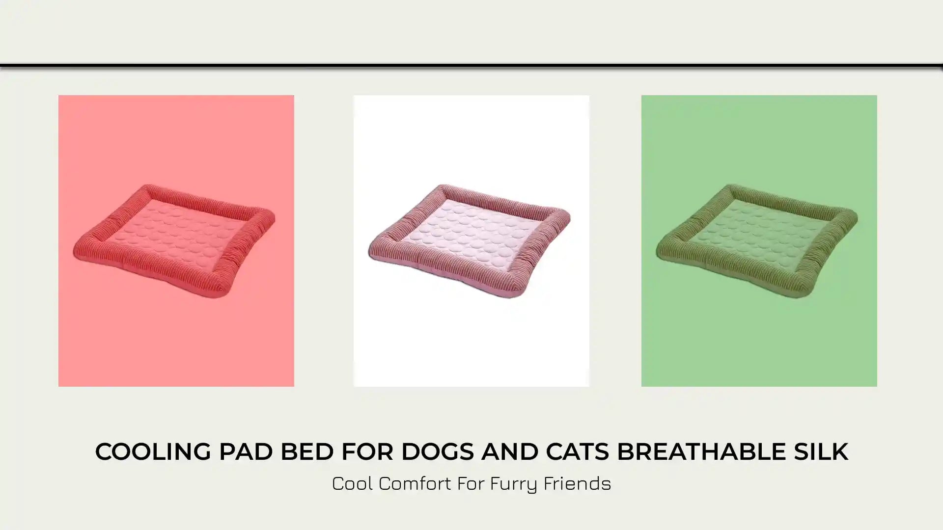 Cooling Pad Bed For Dogs And Cats Breathable Silk by@Outfy