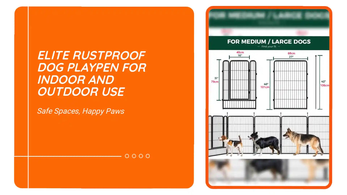 Elite Rustproof Dog Playpen For Indoor And Outdoor Use by@Outfy