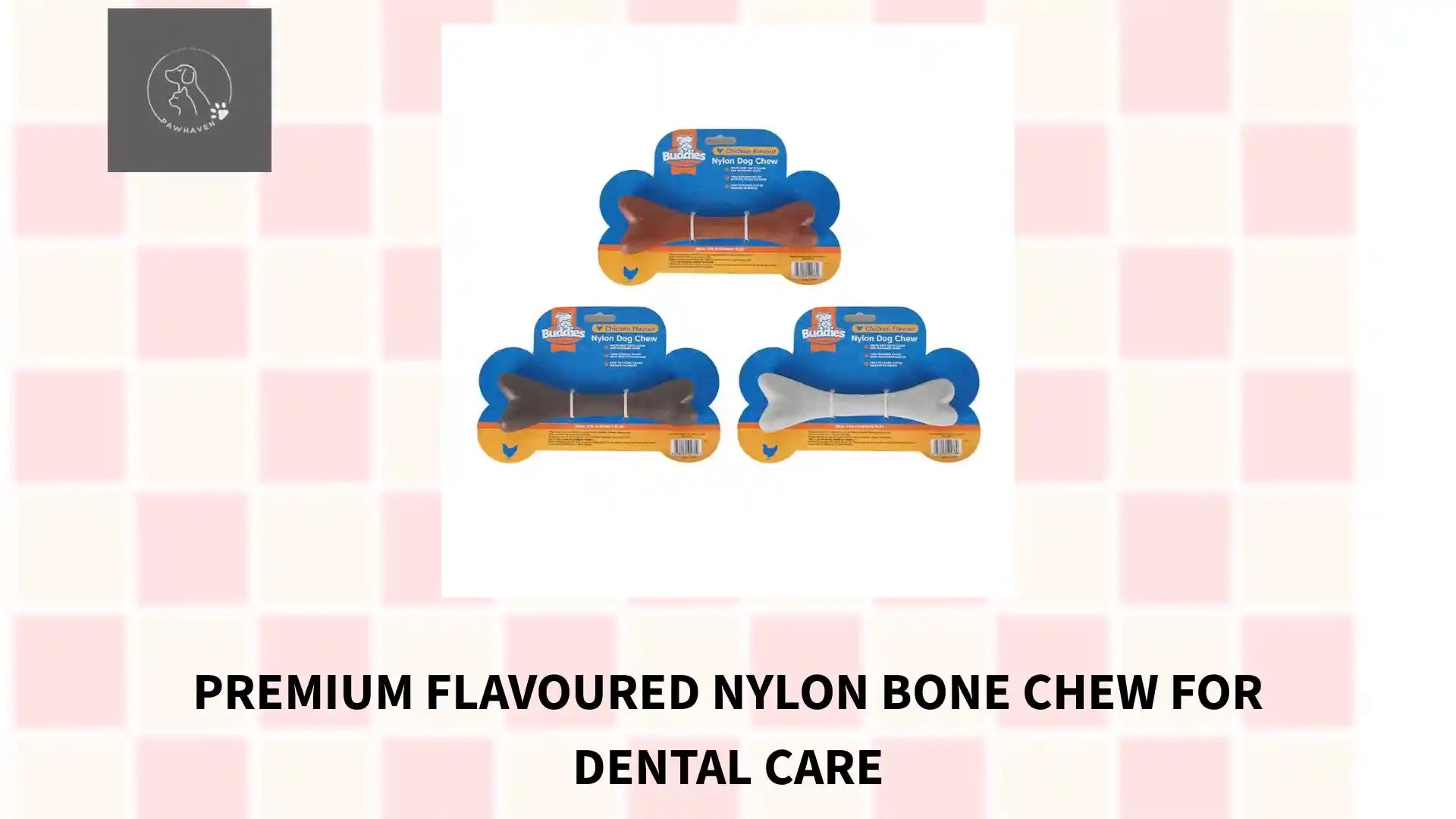 Premium Flavoured Nylon Bone Chew For Dental Care by@Outfy